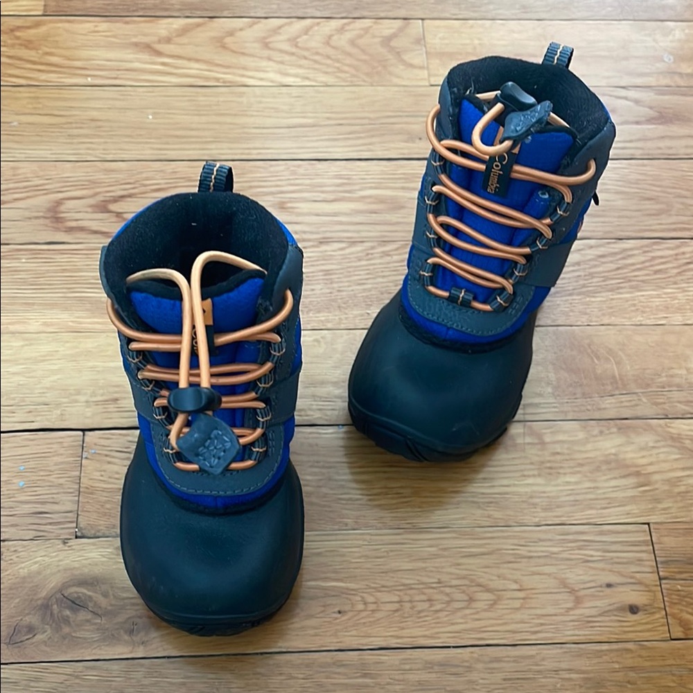 Columbia Blue and Black Kids Winter Boots